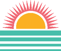 Sun Rising Sunset Sticker by Maggie's Mission