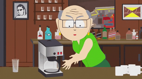 coffee mr. herbert garrison GIF by South Park 