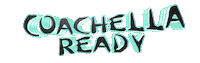 text coachella Sticker