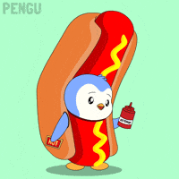 Happy Hot Dog GIF by Pudgy Penguins