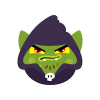 Smashlings monster unhappy grumpy irritated Sticker
