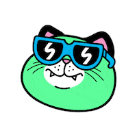 steveorama happy funny cat fun Sticker