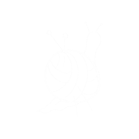 Knitting Snail Sticker