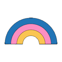 Rainbow Fanfare Sticker by MEUTE