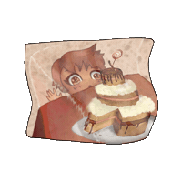Cake Stare Sticker