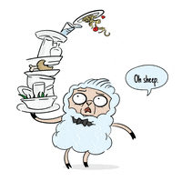 Ohsheepcards food hungry silly kitchen GIF