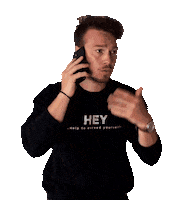 heytommey hey phone social media call Sticker