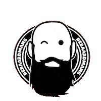 fanfoodonwheels joel proost baardmans bierblusser Sticker