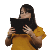 Book Kiss Sticker by Girassol Semear