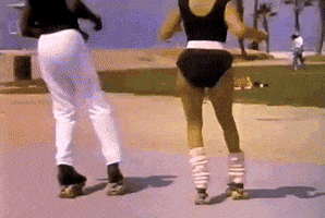 80S Skating GIF