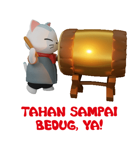 Cat Ramadan Sticker by OCBC Indonesia