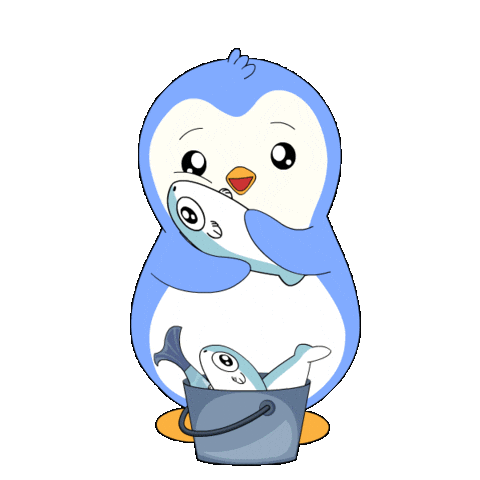 Penguin Fish Sticker by Pudgy Penguins
