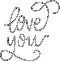 Gradyletters love you grady letters Sticker