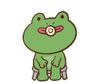 Duck Frog Sticker