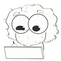 andrea_creates_ artist doodle stressed goober Sticker