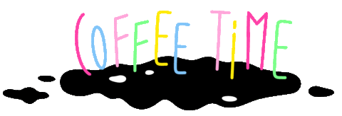 coffee time Sticker by lula dmitrieva