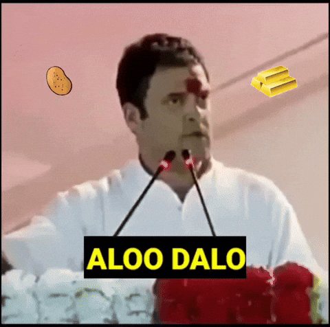 Rahul Gandhi Gold GIF