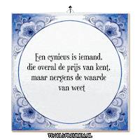 Troost Reflectie Sticker by Tegelspreuken.nl