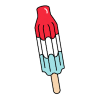 4Th Of July Popsicle Sticker