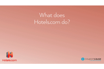 faq hotels.com GIF by Coupon Cause