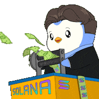 Crypto Penguin Sticker by Pudgy Penguins