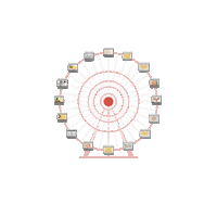 Ferris Wheel Christmas Sticker by John Greed Jewellery