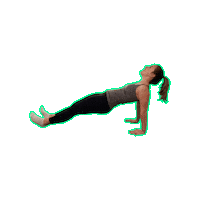 Reverse Plank Sticker by OpenBarre