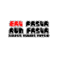 Eat Pasta Sticker by Kinesis Athens physio