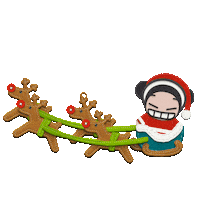 Christmas Decoration Garu Sticker by Pucca World
