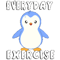 Gym Sweating Sticker by Pudgy Penguins
