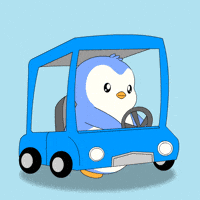 Car Running GIF by Pudgy Penguins