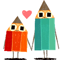 Best Friends Art Sticker by Carlotta Notaro