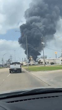 Huge Fire Breaks Out at Industrial Plant Near Houston