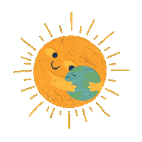 isabellacarmenate happy smile sun earth Sticker