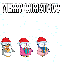 Merry Christmas Sticker by Pudgy Penguins