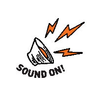 Lightning Hear Sticker by M1 Limited