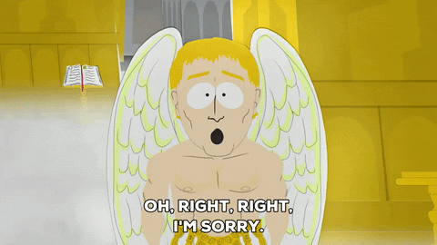 sorry angel GIF by South Park 