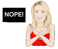 ALittleTooMuch no nope blogger a little too much Sticker