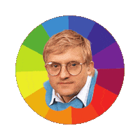 David Hockney Art Sticker by Museumszeit.ch