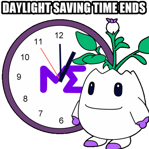 Fall Back Time Change Sticker by Magic Eden