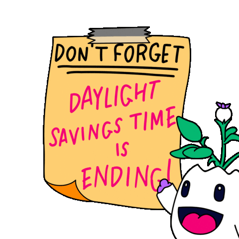 Fall Back Time Change Sticker by Magic Eden