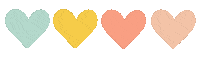 mailinhstudio love heart hearts pastell Sticker