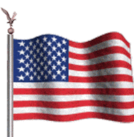American Flag Shop Sticker