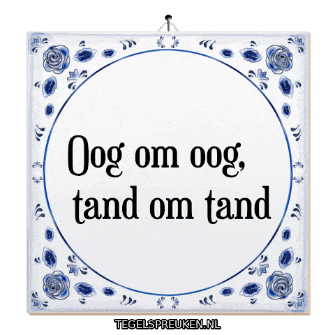 Nl Conflict Sticker by Tegelspreuken.nl