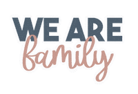 We Are Family Love Sticker