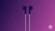 podcastdotco music animation animated listening GIF