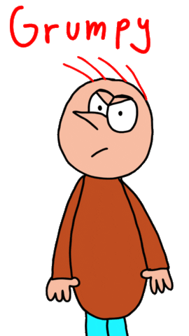 WanipaMedia giphyupload animated grumpy sauer Sticker