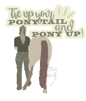 Pony Up Cowgirl Sticker by Molly Virginia Morris Photography