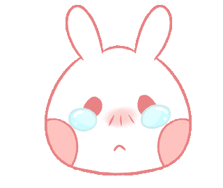 Banity giphyupload pink cry bunny Sticker