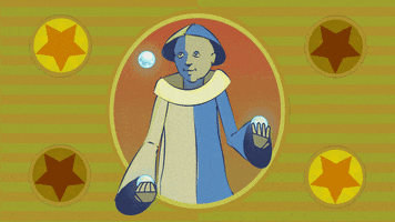 menright animation psychedelic juggling juggler GIF